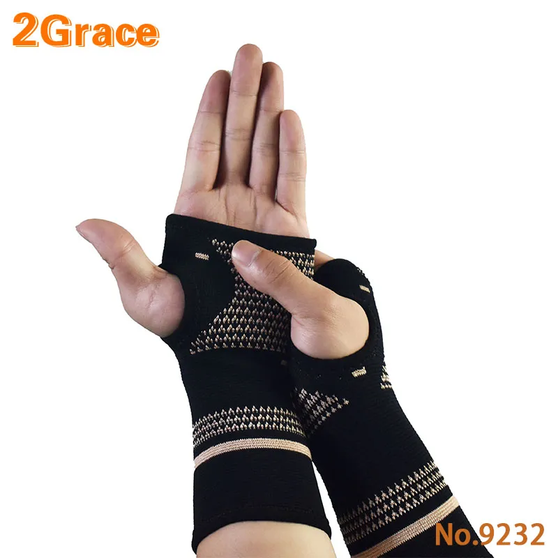 Copper Fibre Weaving Sports Wrist and Hand Protection for Sprain Prevention