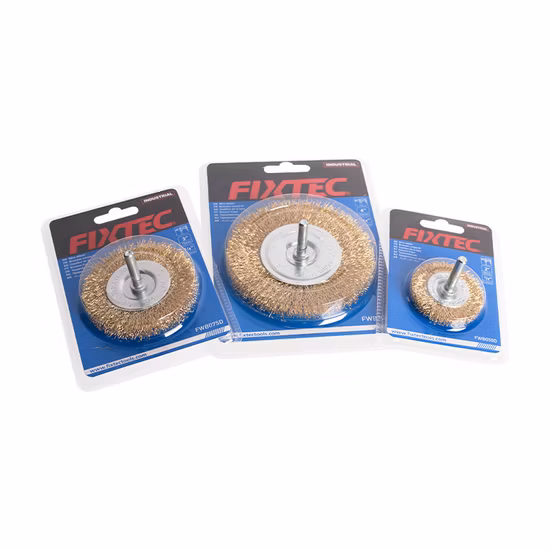 Fixtec Metal Stainless Steel Carbon Wheel Bevel Wire Brush Power Tool Accessories